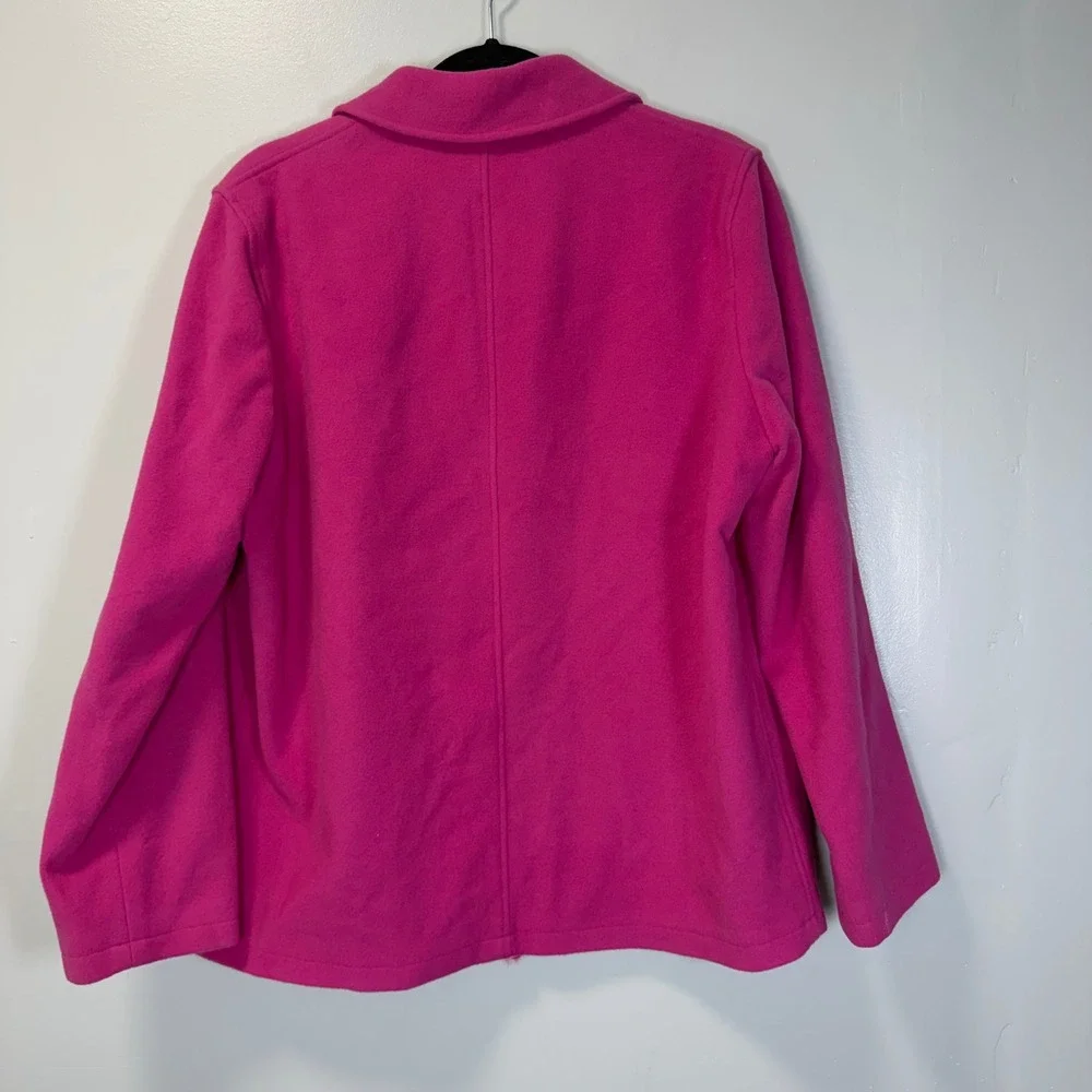 The Works Saks Fifth Avenue Pink Wool Cashmere Blend Button Front Jacket Size 8 - Picture 6 of 7